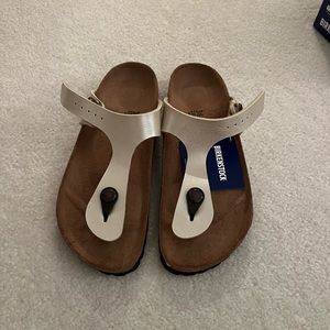 Graceful Peal White Birkenstock Size 36